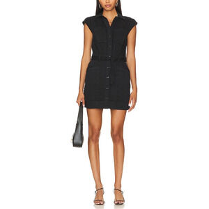Paige 'Jaxsyn' Black Denim Dress Size 10